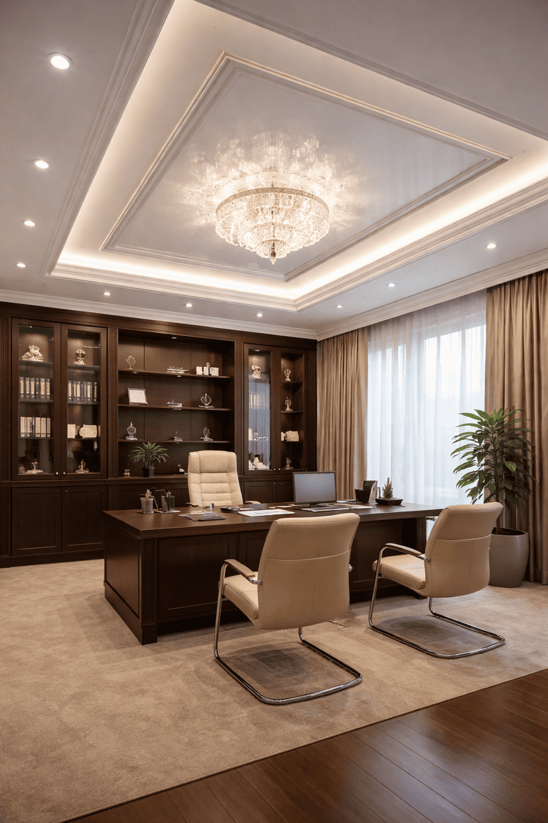 натяжной потолок с точечными светильниками с точечными светильниками