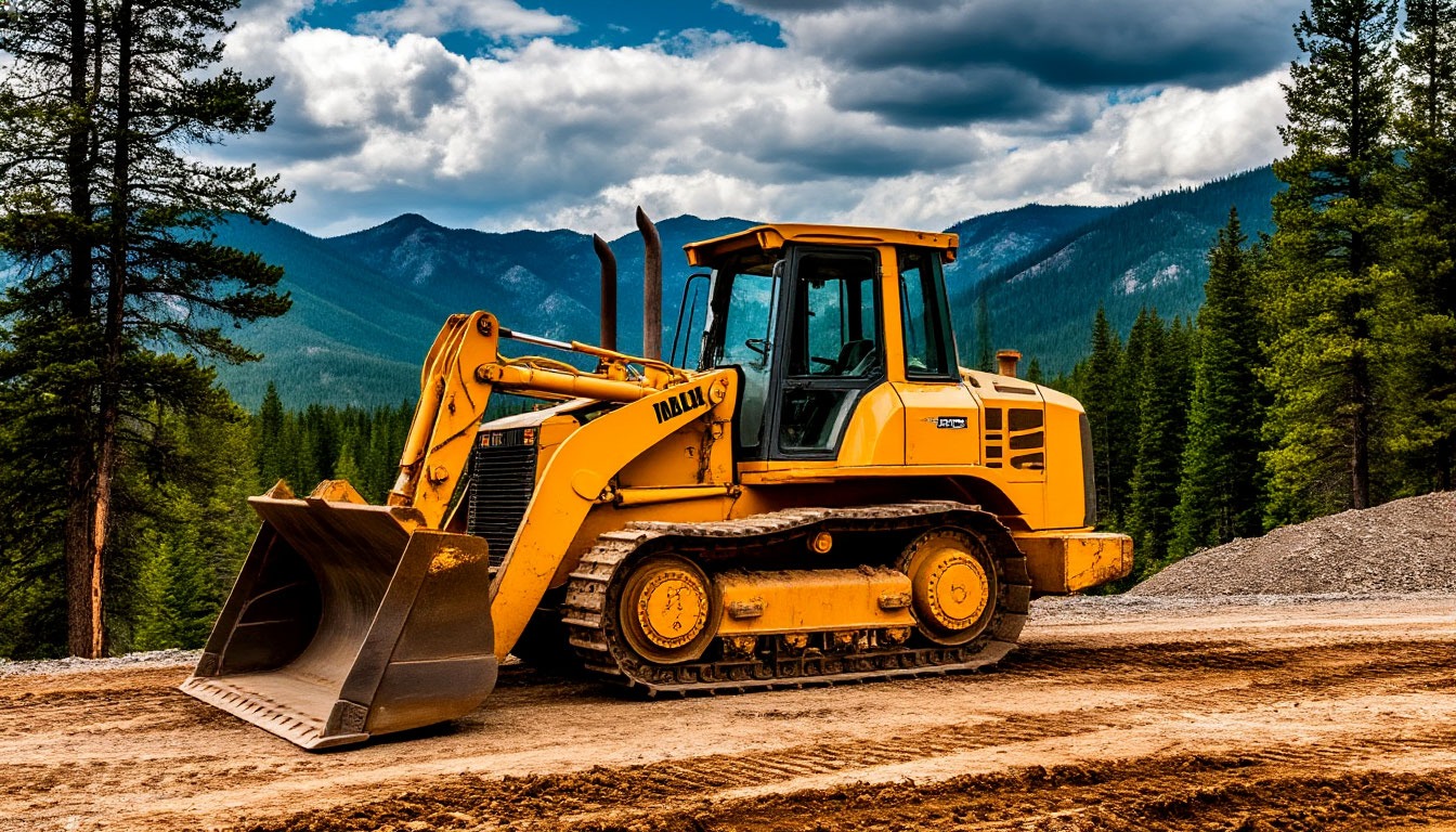 Работа на бульдозере