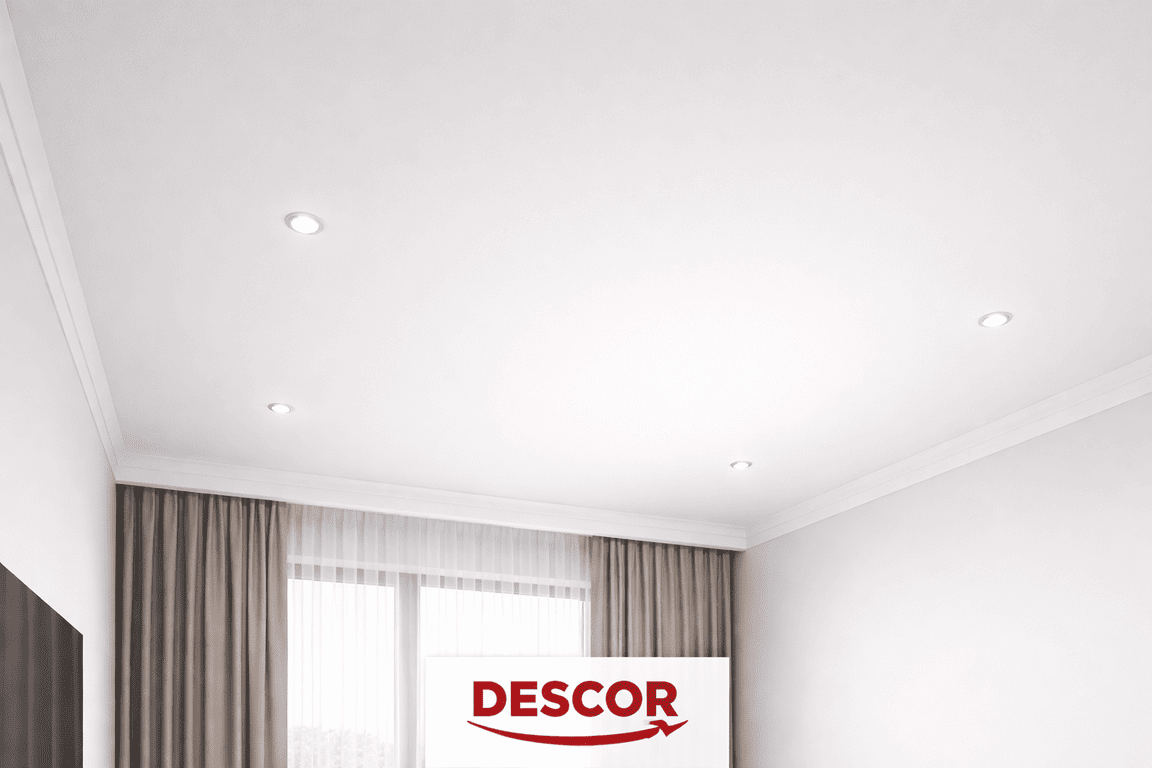 натяжной потолок с точечными светильниками с точечными светильниками