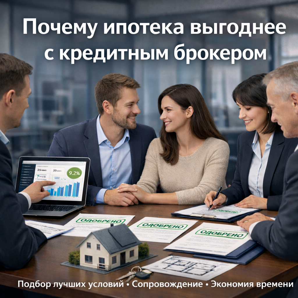 Почему ипотека выгоднее с брокером
