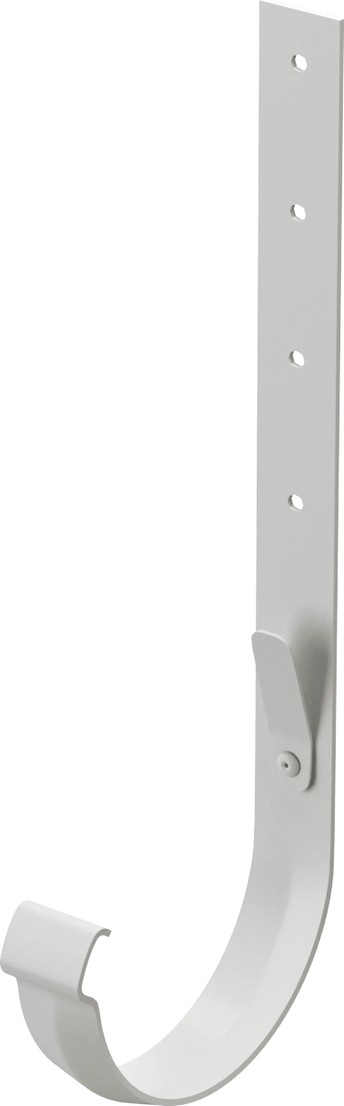 Кронштейн жёлоба металлический d141 мм Docke Lux 300 мм, Пломбир (RAL9003)