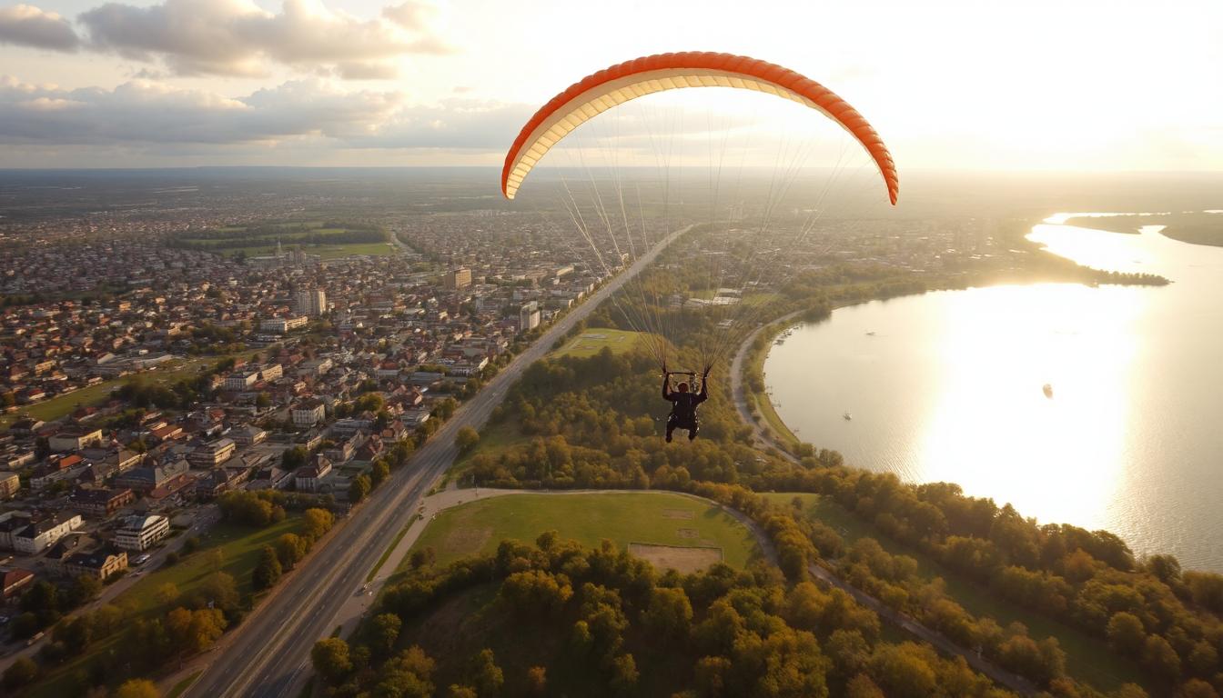 Полет на параплане в СПб