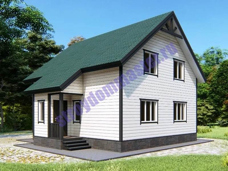 Каркасный дом ПРЕМЬЕР 8Х9