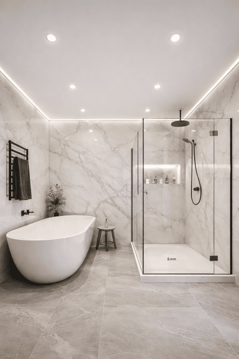 натяжной потолок с точечными светильниками с точечными светильниками