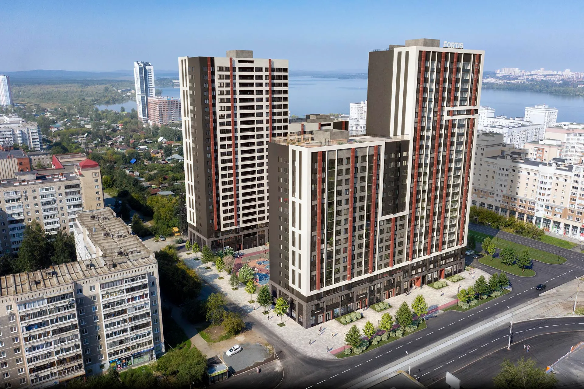 Рендеринг для ЖК Тактика