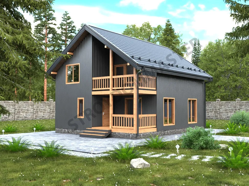 полтораэтажный дом под ключ