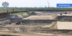 На площадке строительства Багаевского гидроузла продолжаются работы