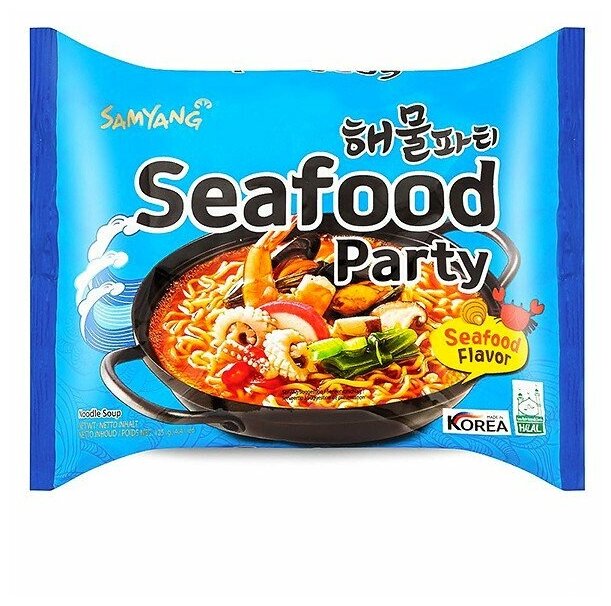 Лапша Seafood party со вкусом морепродктов в магазине "МореЕшь"