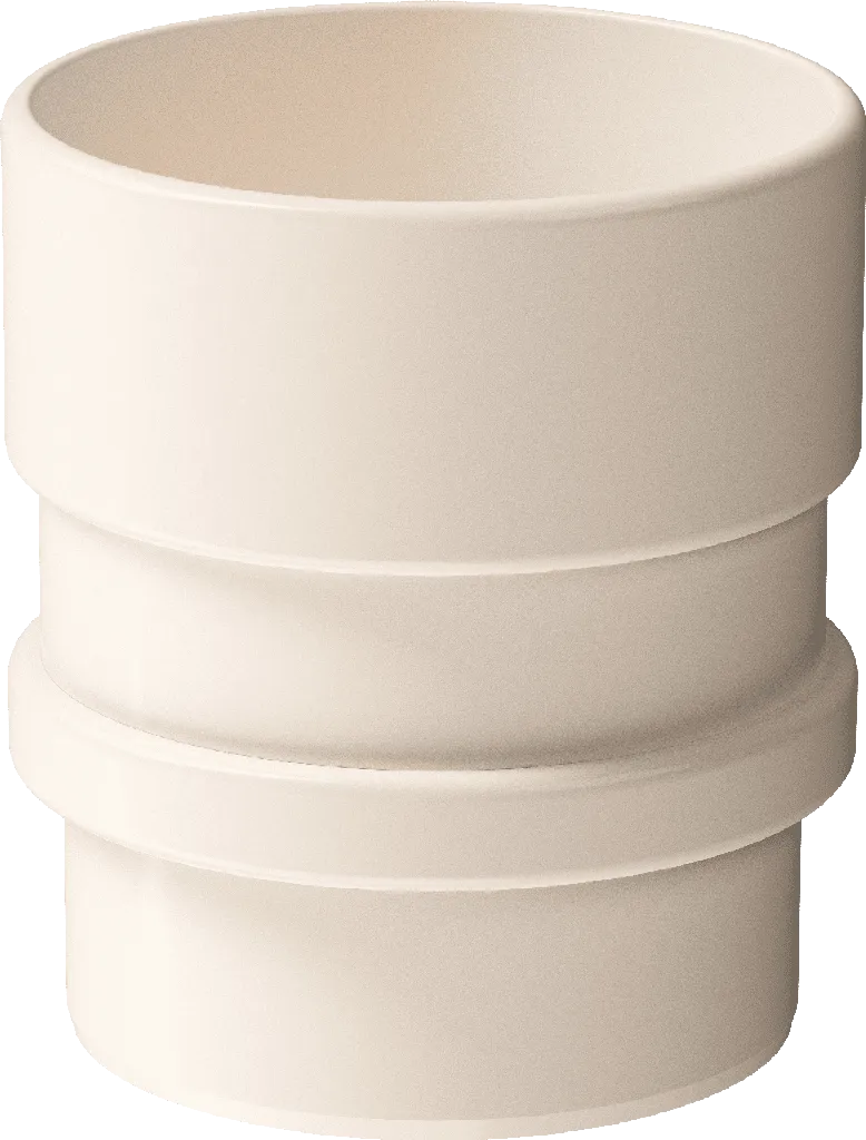 Муфта трубы d100 мм Docke Lux, Латте (RAL8019