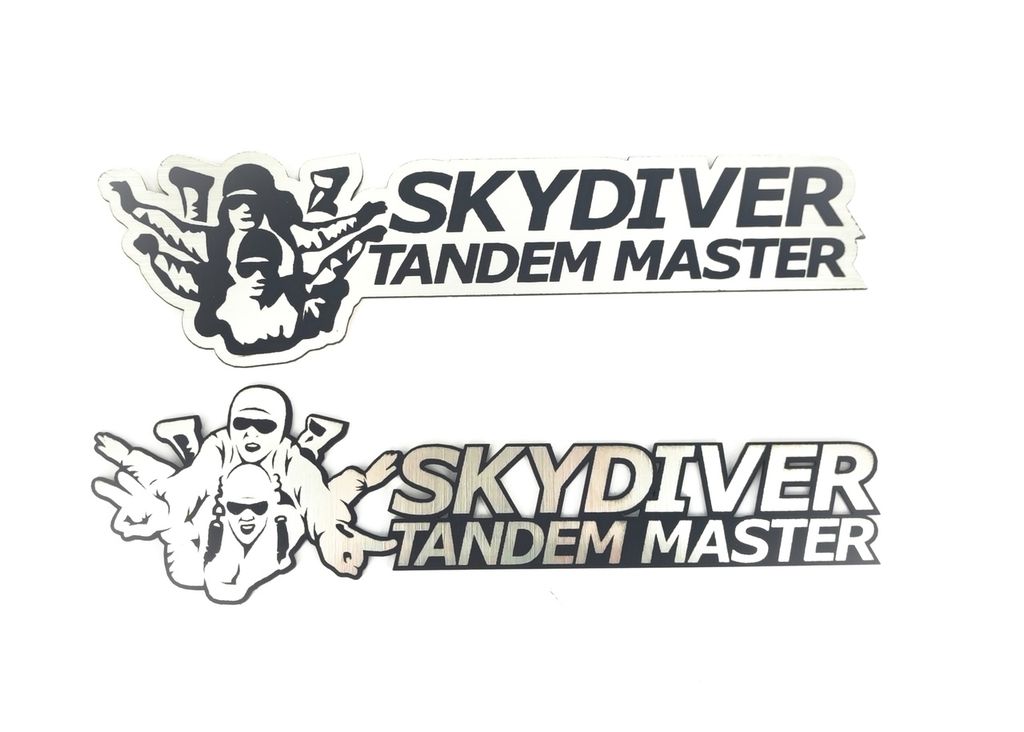 Шильдик на автомобиль SKYDIVER TANDEM MASTER