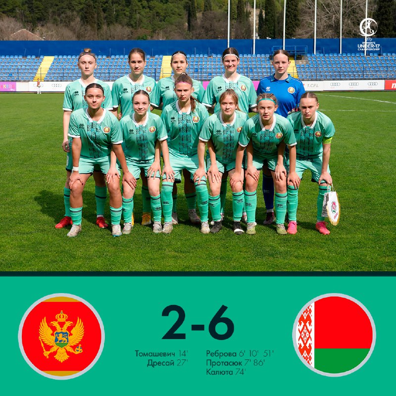 Женская сборная Беларуси U-17,Сборная Черногории