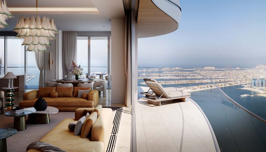 Island-style The Bristol apartment at Emaar Beachfront, with private beach access and seaview