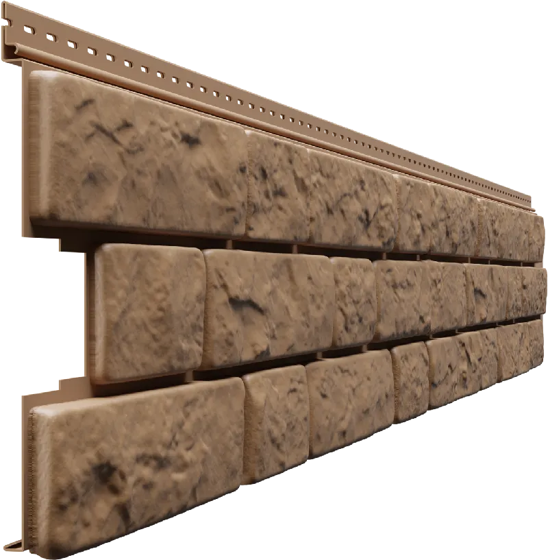 Сайдинг Docke Lux Под камень BERGART, 1809х285 мм, Лесной фундук