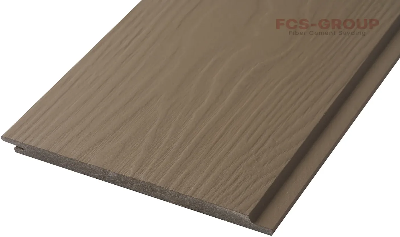 Фиброцементный сайдинг FCS Wood Click, 3000х190х10 мм, F55 Кремовая глина