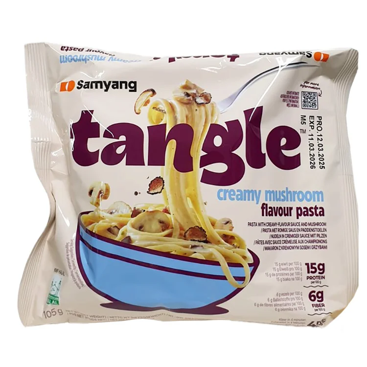 Лапша TANGLE со сливочным соусом с грибами за 180 рублей