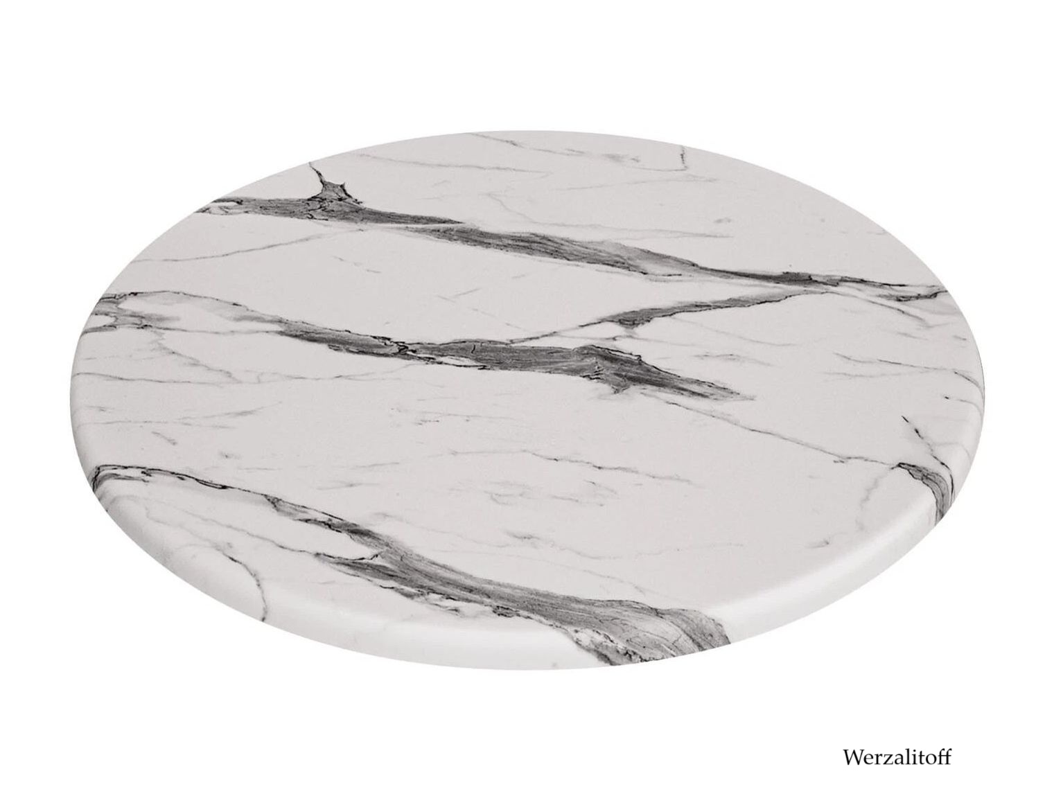 Столешница Werzalit white mramor №5657 круглая d60 см для террасы и веранды