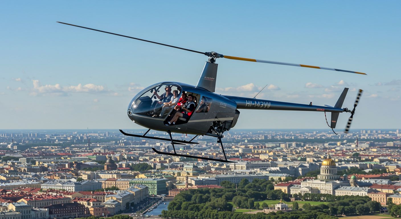 Полет на вертолете в СПб