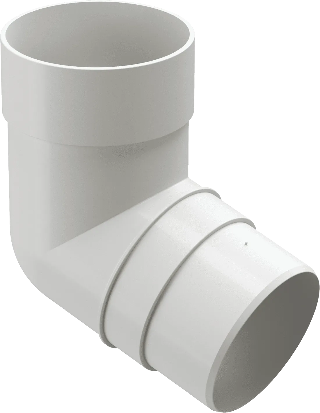 Колено 72° d85 мм Docke Premium, Пломбир (RAL9003)