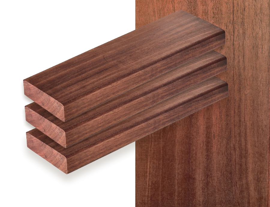 Махагони Доска из африканского махагони (сапеле) с выразительной текстурой