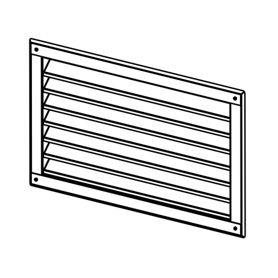 Наружные решётки ГРИД-П Нерегулируемая решётка для прямоугольных каналов ГРИД-П
