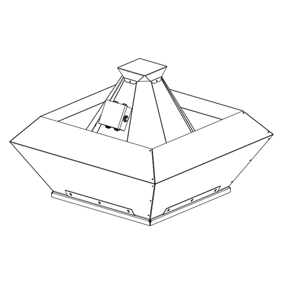 Вентиляторы ВКРВ РУФПИК крышные с выбросом воздуха вверх | производство крышных вентиляторов БелТех БТК Крышные вентиляторы ВКРВ с выбросом воздуха вверх