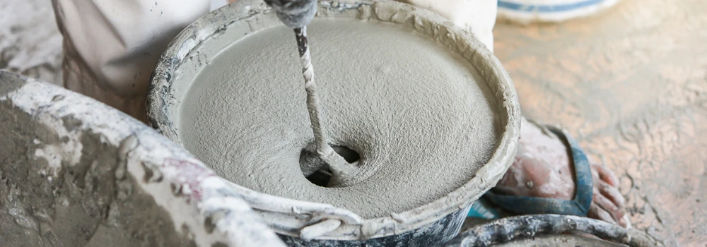 Замес бетона