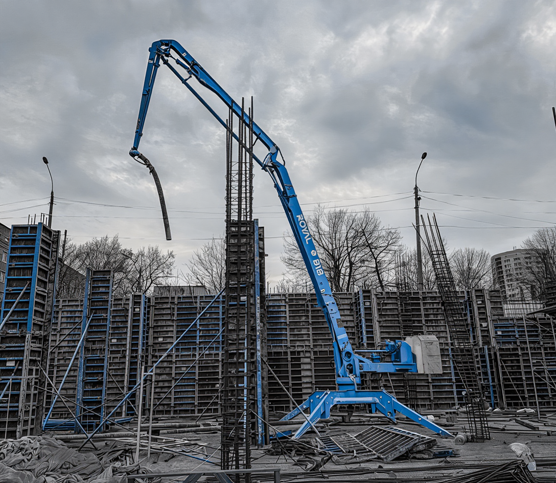 Мультивольтажная штукатурная станция PowerMix в работе