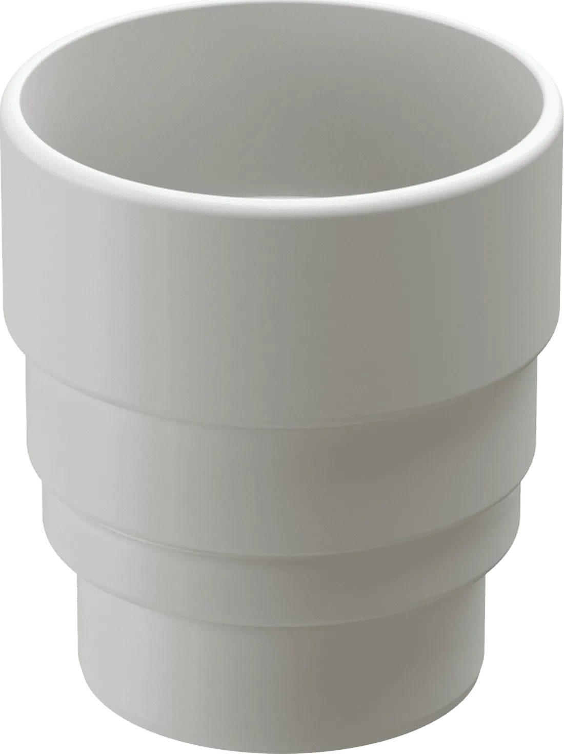 Муфта трубы переходник d100 мм Docke Lux/Premium, Пломбир (RAL9003)