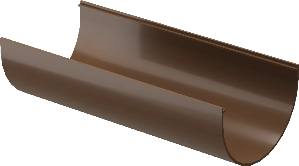 Жёлоб водосточный d120 мм Docke Standard 2000 мм, Светло-коричневый (RAL8017)