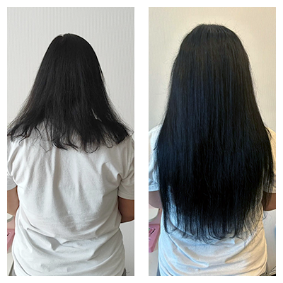 Голливудское наращивание волос на трессах — пример работы | ELZA Видное Пример работы мастера — голливудское наращивание волос на трессах, увеличение объёма и длины