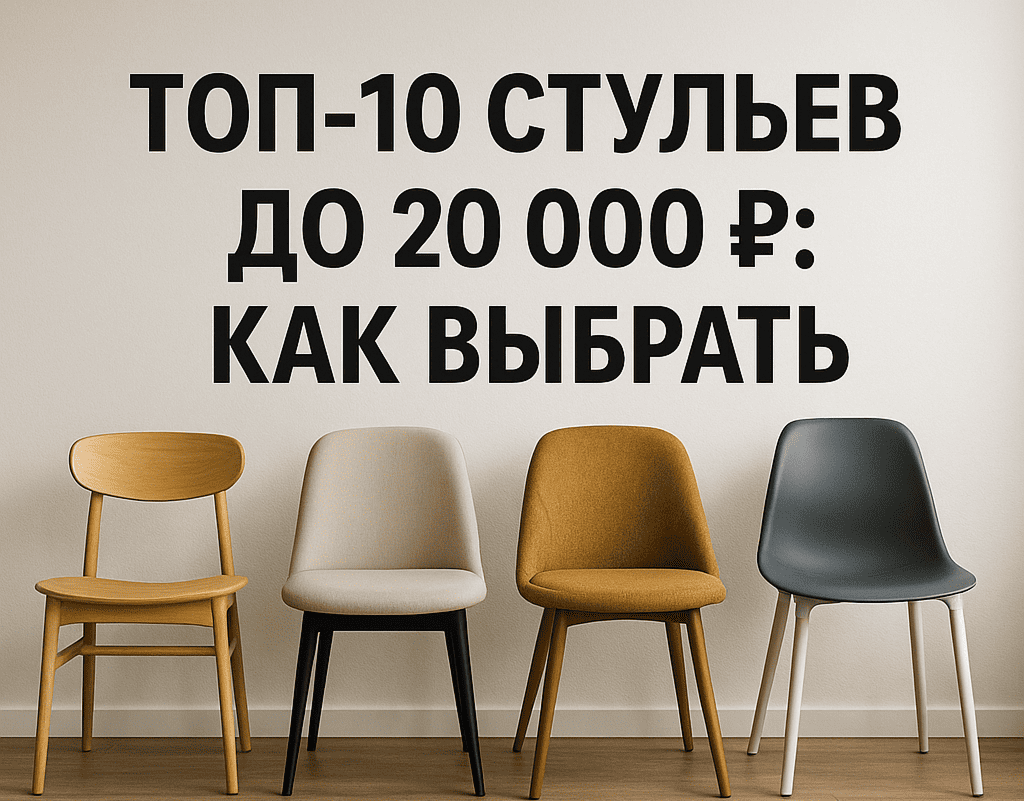 ТОП-10 стульев до 20 000 ₽: как выбрать