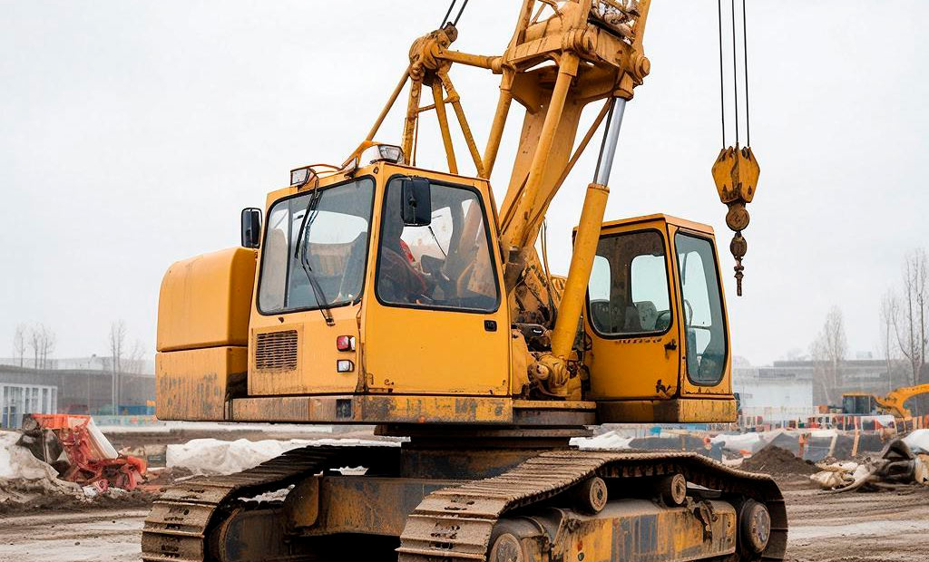 гусеничный кран (сгенерировано ИИ)