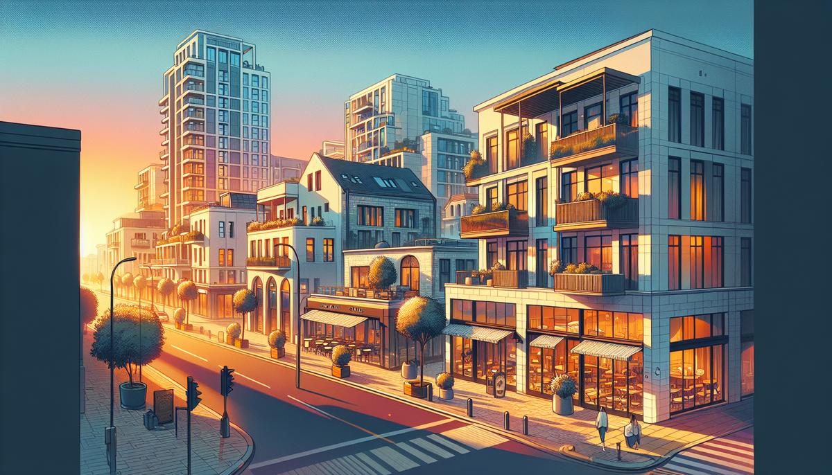 Инвестиции в коммерческую недвижимость Батуми Коммерческая недвижимость в Батуми — улица с магазинами и отелями