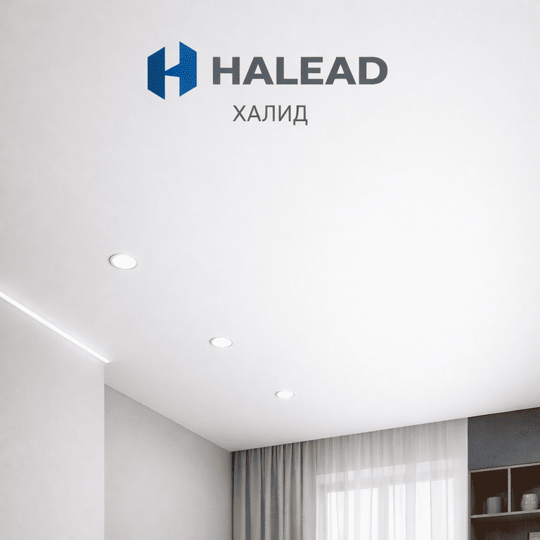 натяжной потолок с точечными светильниками с точечными светильниками