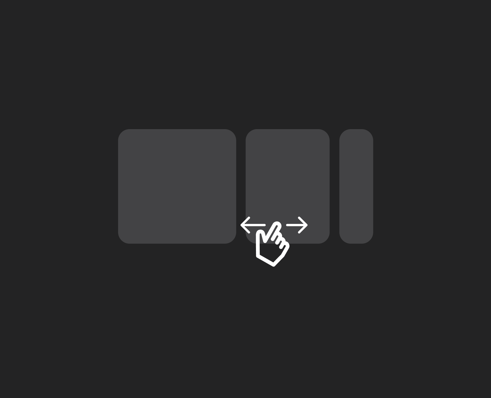 Drag the slider. Drag the slider