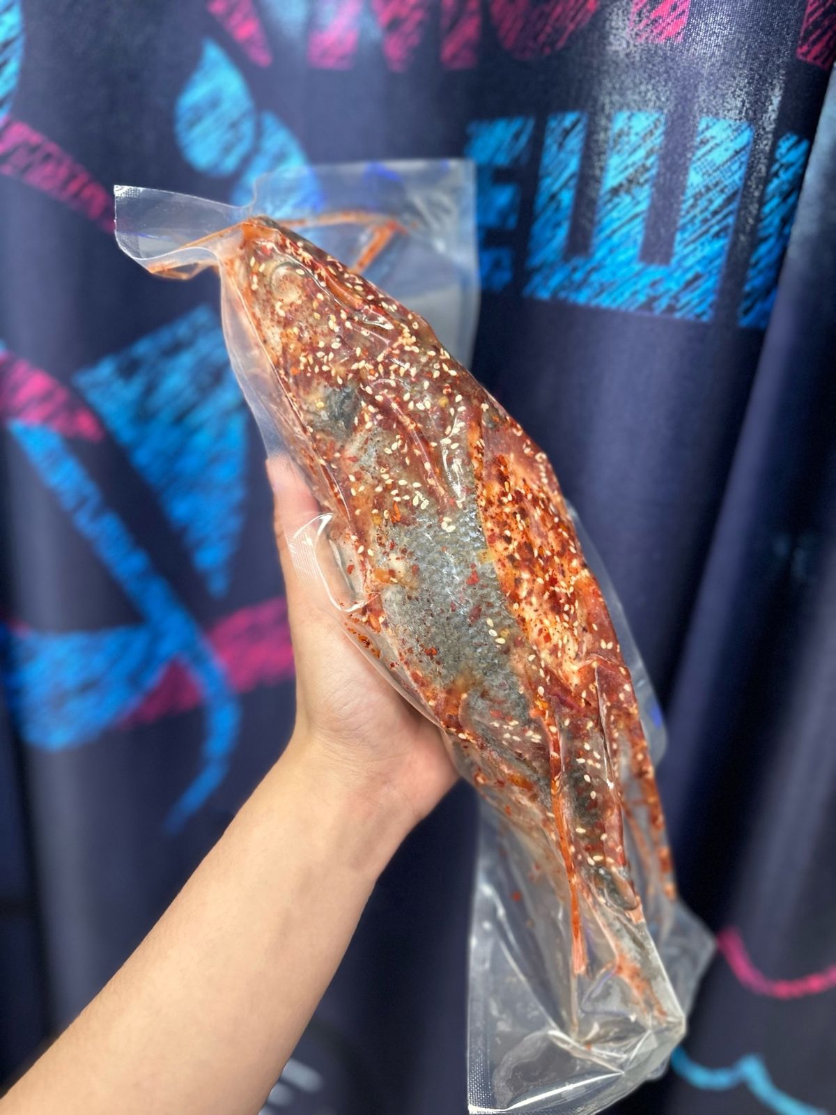 Сибас фаршированный морепродуктами (цена за 1кг, вес 700гр.+) в магазине "МореЕшь"