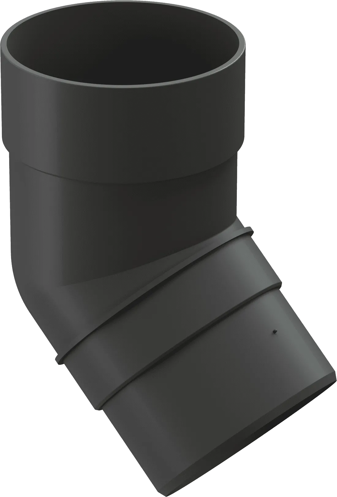 Колено 45° d85 мм Docke Premium, Графит (RAL7024)