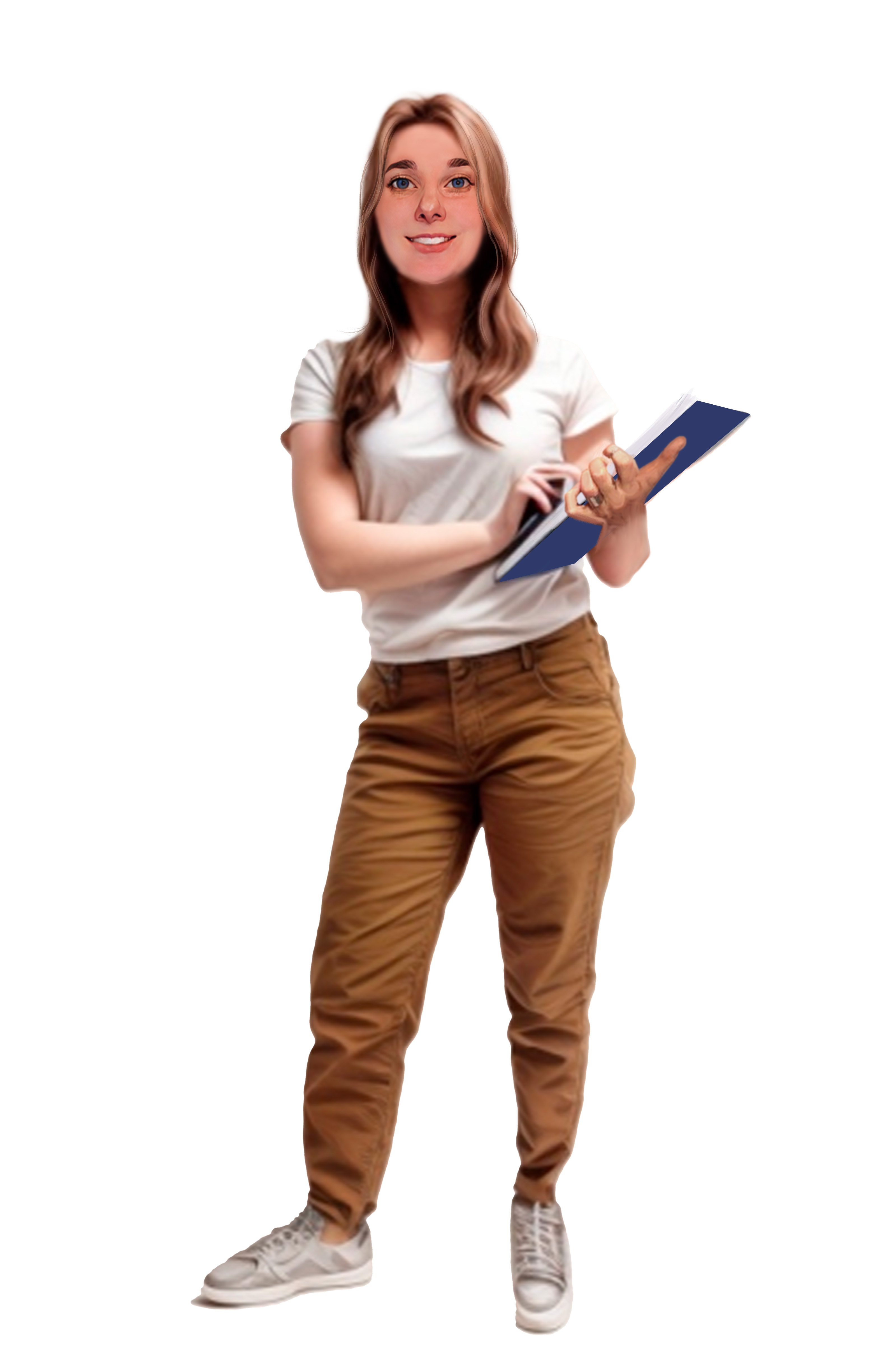 Авторское сопровождение Девушка с планшеткой