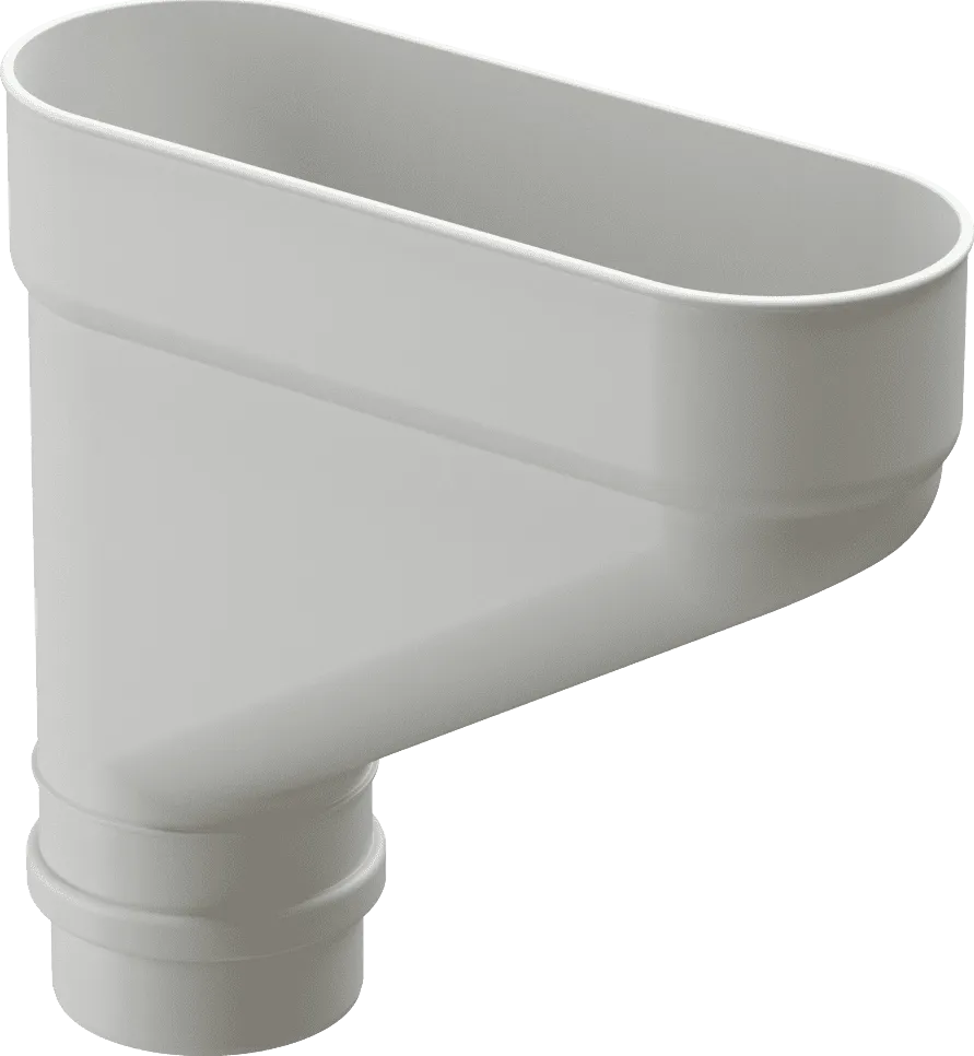Коллектор d100 мм Docke Lux, Пломбир (RAL9003)
