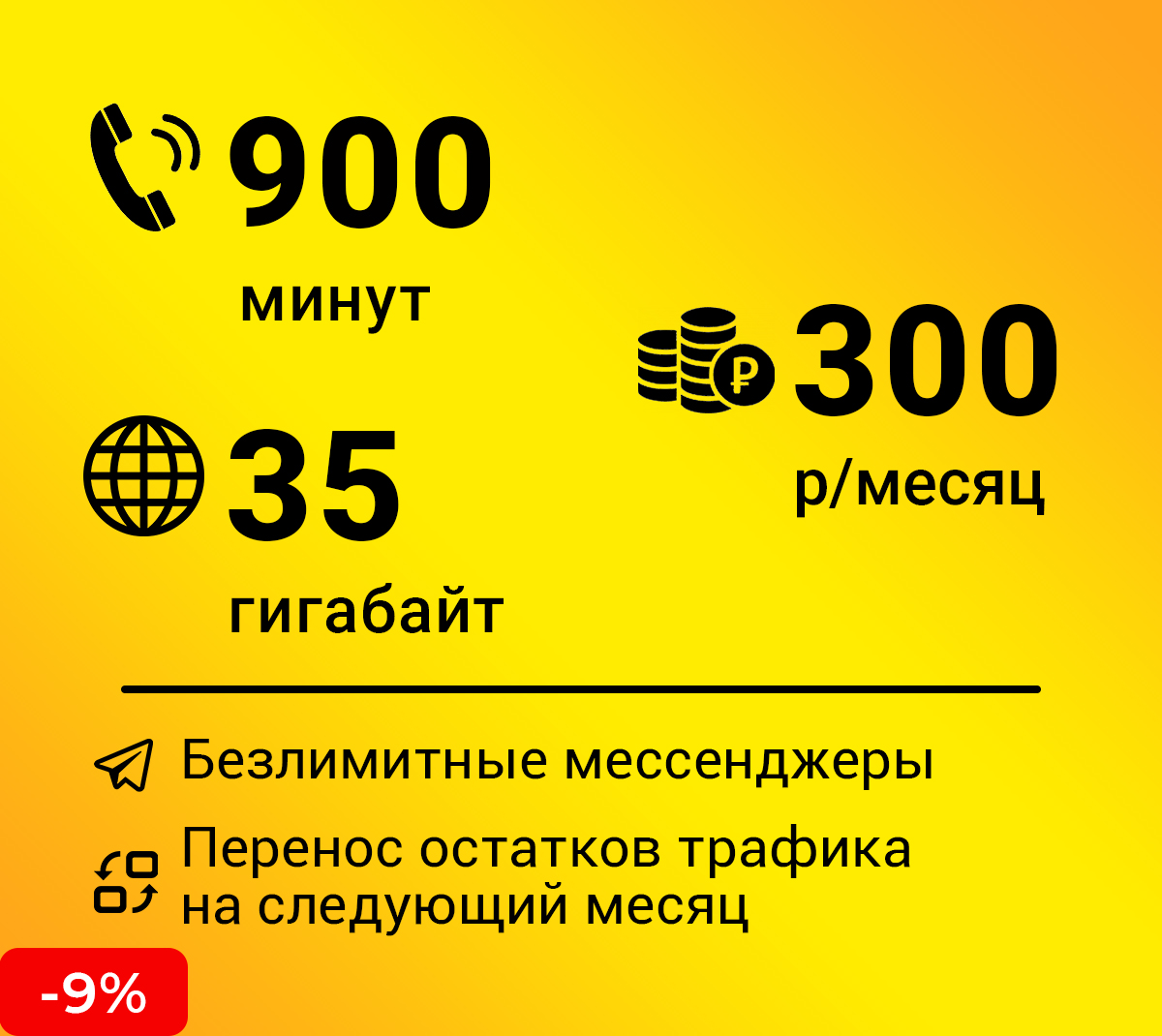 Самый дешевый тариф