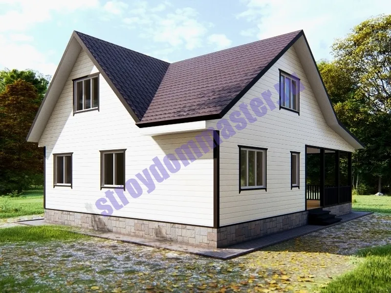 Каркасный дом ЕЛЕНА 9×9