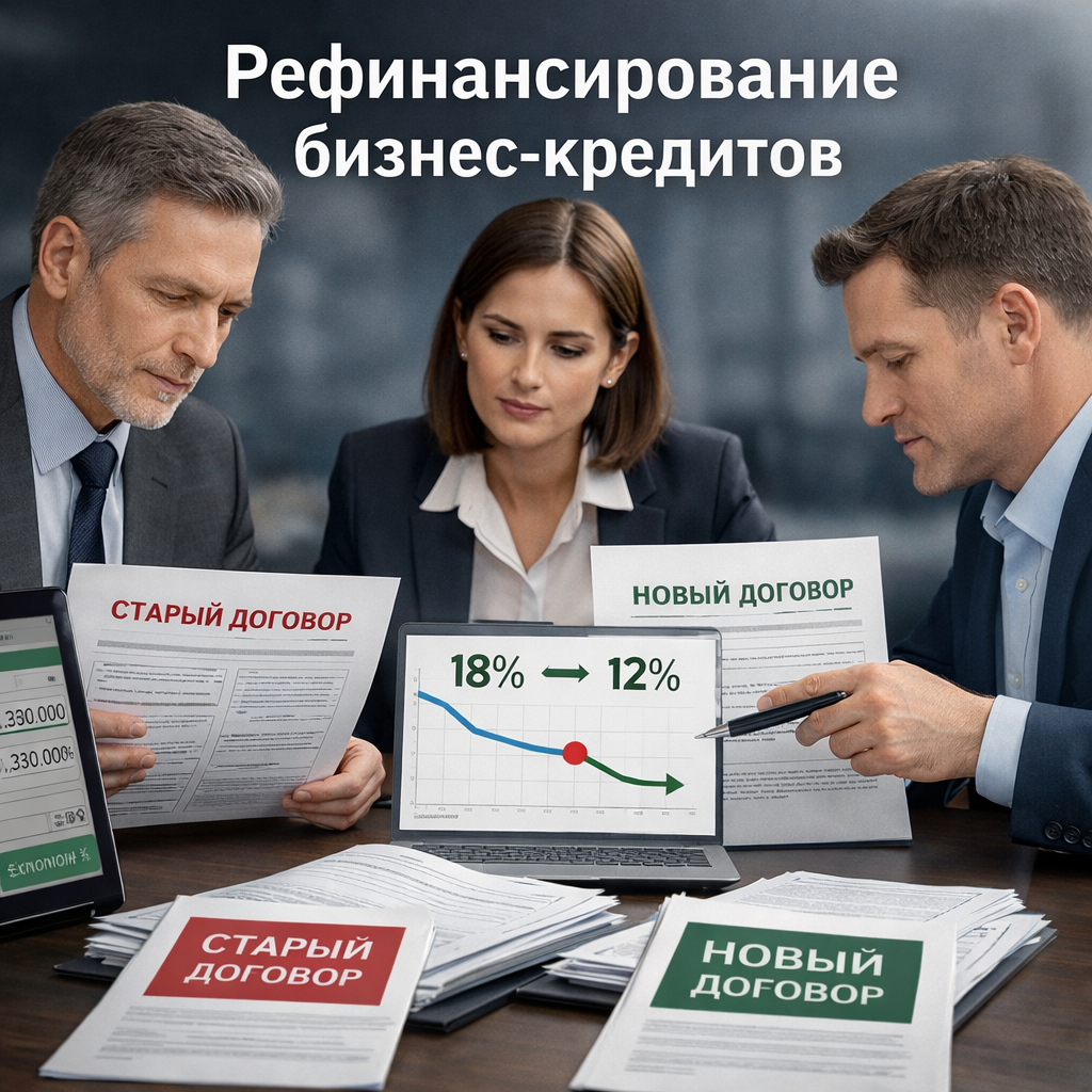 рефинансирование кредитов для ООО кредитный брокер для бизнеса, рефинансирование кредитов для ИП