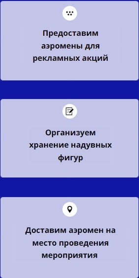 Описание организации по предоставлению аэроменов 1