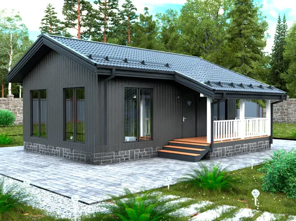 Каркасный Дом ВИКИНГ 54 2 СПАЛЬНИ