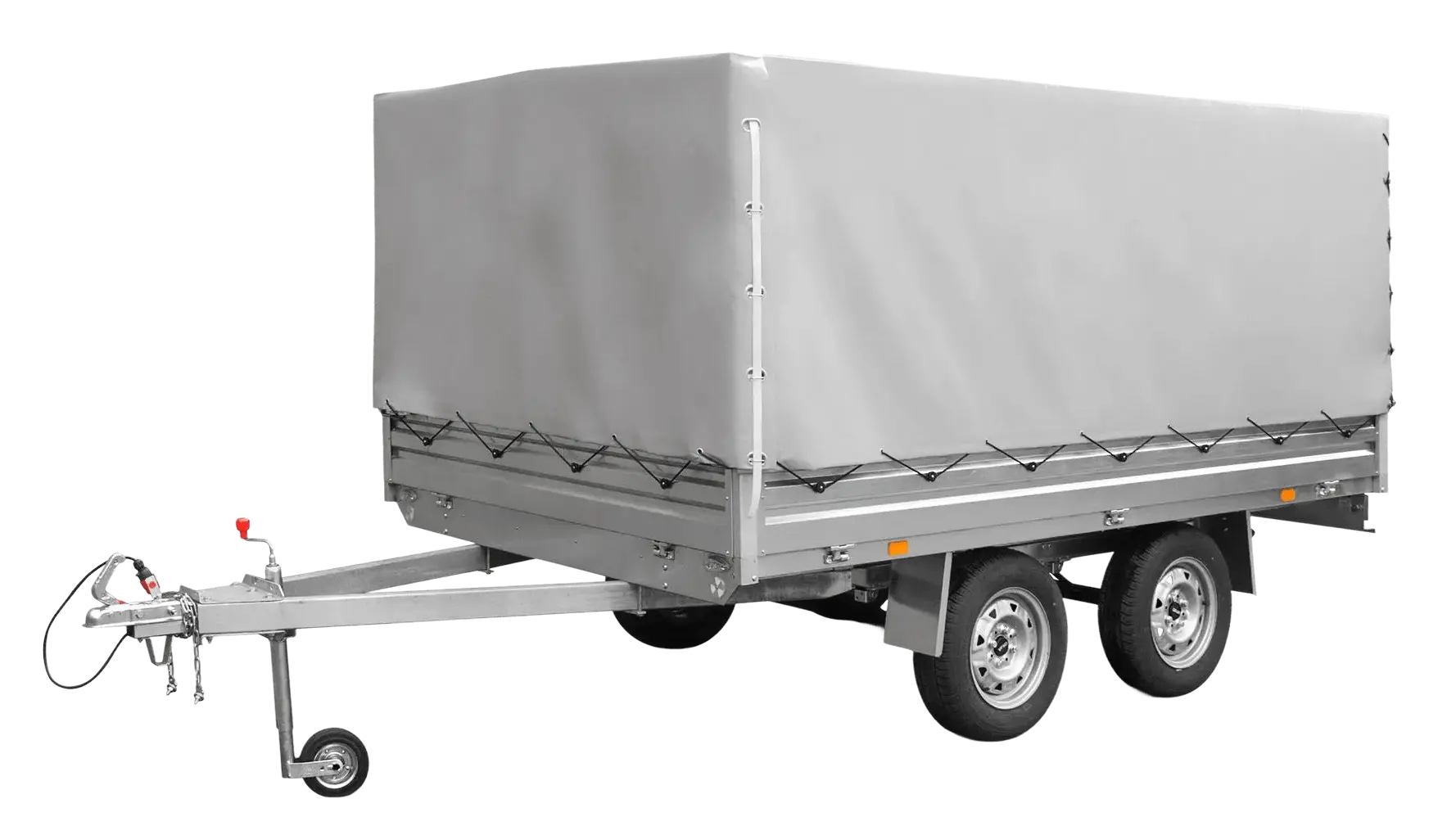 Тракторный прицеп с тентом