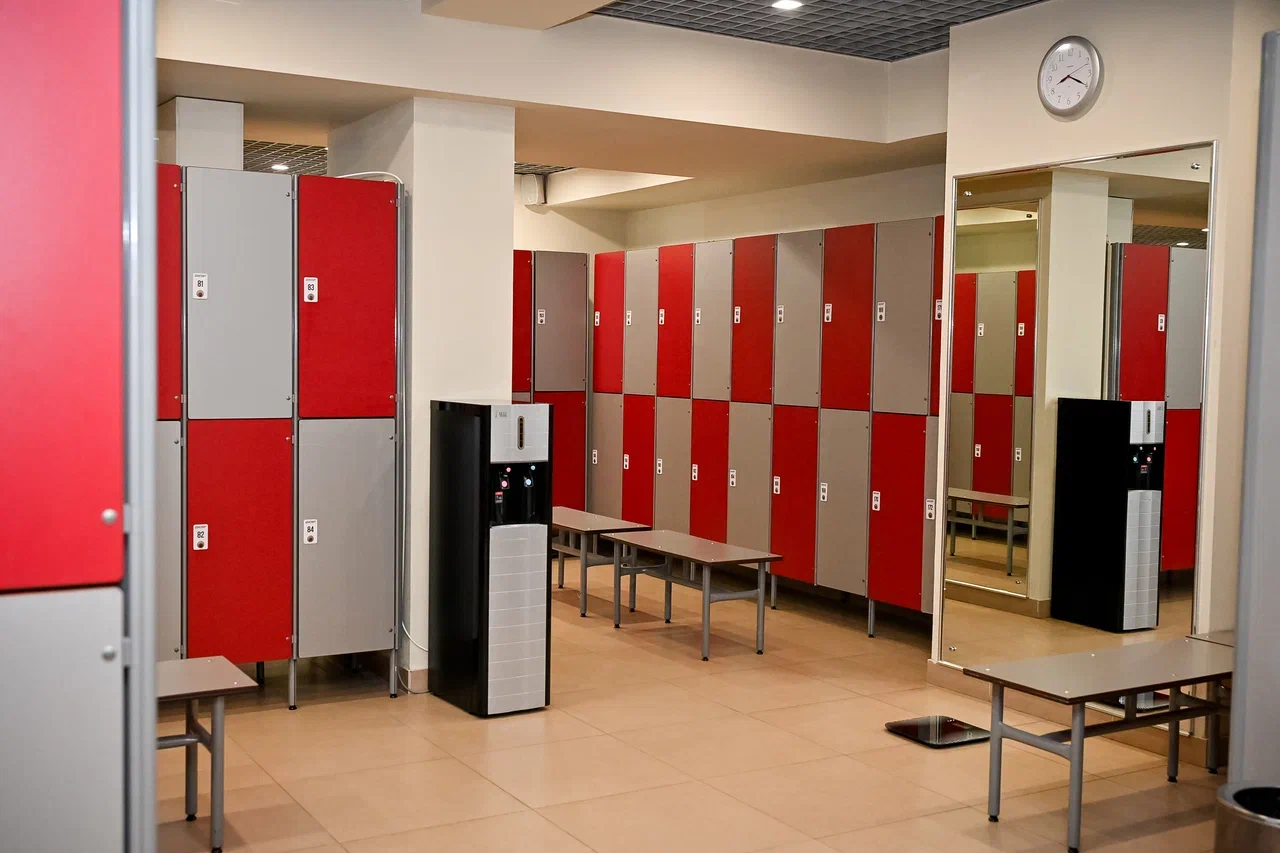 Просторные раздевалки