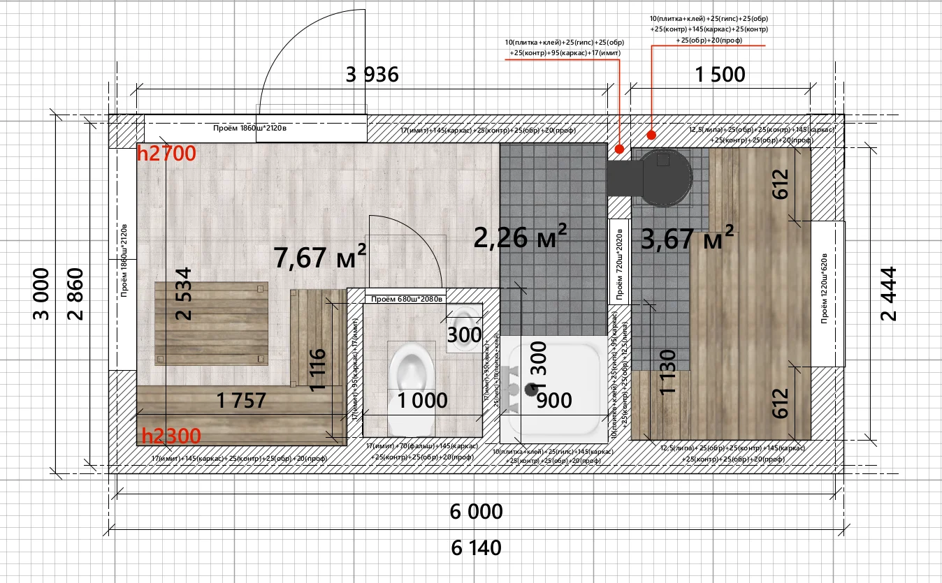 Планировка модульного дома Lite30-v1