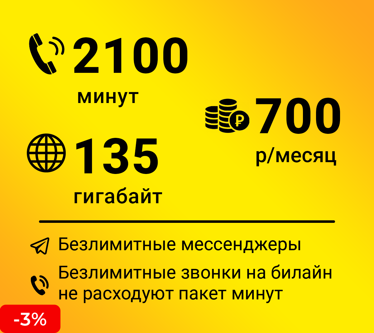 Тариф много интернета