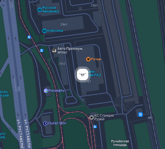 Карта Автоцентра Ручьи