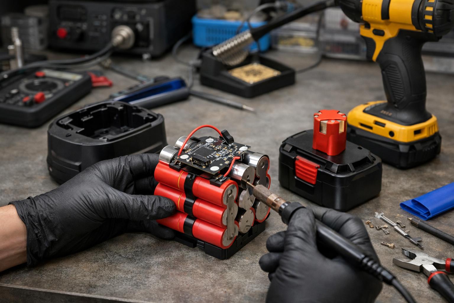 Сборка аккумулятора 12В для шуруповерта под заказ - пошагово Сборка аккумулятора 12В для шуруповерта под заказ - пошагово